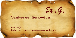 Szekeres Genovéva névjegykártya