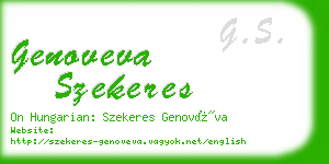 genoveva szekeres business card